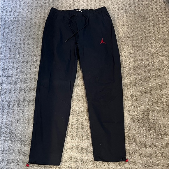 Jordan Men's Black Joggers with Red Logo - Picture 1 of 6
